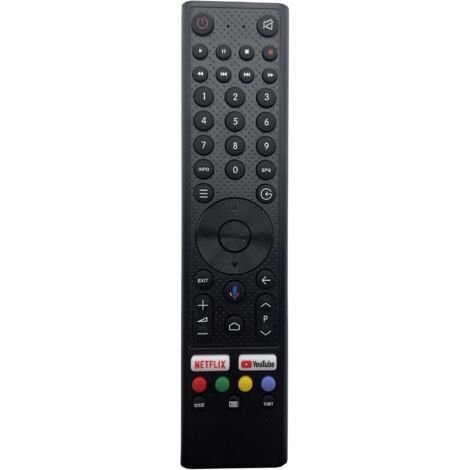 Ersatzfernbedienung für Continental Edison Fernseher CELED55SA21B6, CELED55SA120B6, CELED58SA120B6, CELED65SA120B6 – ohne Sprachfunktion (1/5)