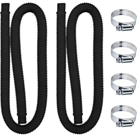 2-teiliges Poolschlauch-Set, Ersatz-Poolschlauch, Filterpumpe mit 4 Metallklemmen, Ersatzschläuche für Aufstellpools (1/5)