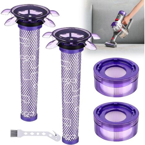 Filter für Dyson, Ersatzfilter für Dyson V7 V8 Absolute Animal Motorhead Animal, mit 2 HEPA-Nachfiltern, 2 Star-Vorfiltern, 1 Reinigungsbürste, Filter-Ersatzteile (1/5)