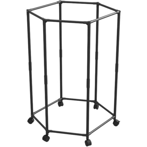 Drehbarer Kleiderständer auf Gestell, rollbarer Kleiderständer, kompakter Aufbewahrungsständer für Handtücher, Decken und Mäntel, mobiler Verkaufsständer (1/5)