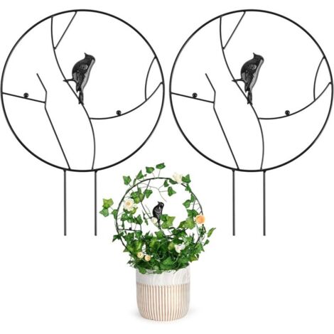 2er-Set Rankgitter für den Garten – Kletterpflanzenstütze aus Metall, 30 x 40 cm, Pflanzenstütze für Kletterpflanzen, Zimmerpflanzenstütze (1/5)