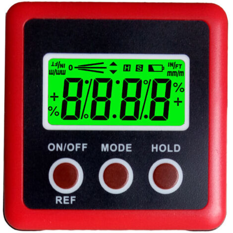 Magnetischer Winkelmesser für magnetische Tischkreissägen – Digitaler Neigungsmesser – Winkelwürfel-Winkelmesser (0 bis 90 Grad)