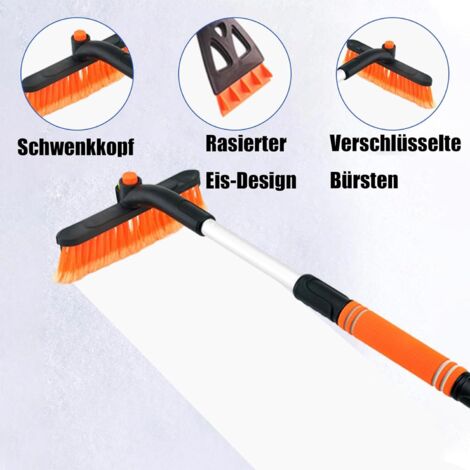 Auto Eiskratzer & Bürste 65 Cm – Mit Ergonomischem Griff, ABS, Aluminium, Für Schnelle Eis- & Schneeräumung