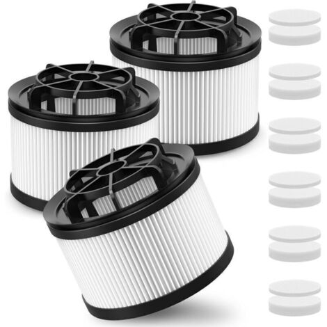 Set mit 3 Ersatzfiltern für den Akku-Staubsauger Levoit LVAC 200, bestehend aus 6 Vormotorfiltern und 6 Nachmotorfiltern, Filtermodell LSV-V201F-WUS (1/4)