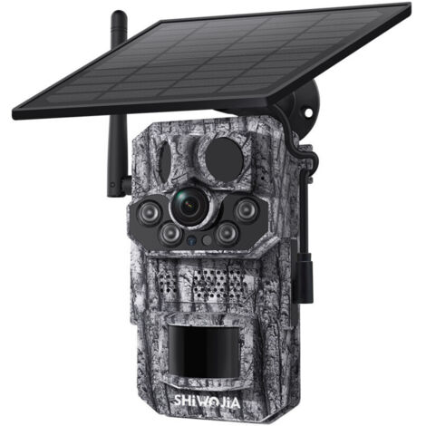 4G 2K 3MP Solar-Wildkamera mit GPS, 25 m Infrarot-Nachtsicht, IP66 wasserdicht, Gegensprechanlage, Einbruchalarm und Tiererkennung für die Überwachung im Wald – K (1/4)