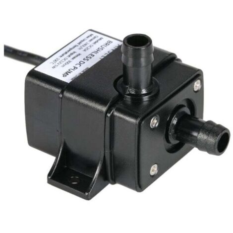 Anself Mini-Bürstenlose Wasser- und Ölpumpe DC12V Ultraleise und wasserdicht für Springbrunnen und Aquarien 240 l/h 5 W Förderhöhe 3 m 0-100 °C