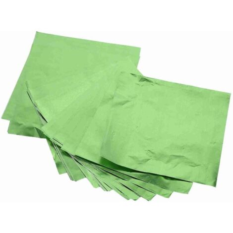 100 Stück Bonbonpapier aus Aluminiumfolie, 3x3 Zoll (ca. 7,6 x 7,6 cm), DIY-Bonbonpapier, Schokoladenpapier