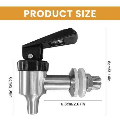 Produktbild von OUSIKA Kupfer-Bierhahn Zapfhahn – Fasshahn Aus Kupfer/Zinklegierung, 1,2/1,8cm Gewinde, 4 Farben, Für Getränkefässer