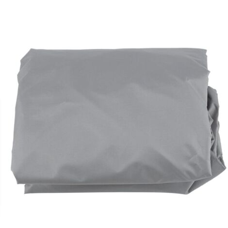 Runde Tischdecke, silberfarben lackiertes Polyester, TAFT runde Tischdecke, staubdicht, wasserdicht, Schutzhülle für Gartenmöbel (Schwarz) (Beige) (1/4)