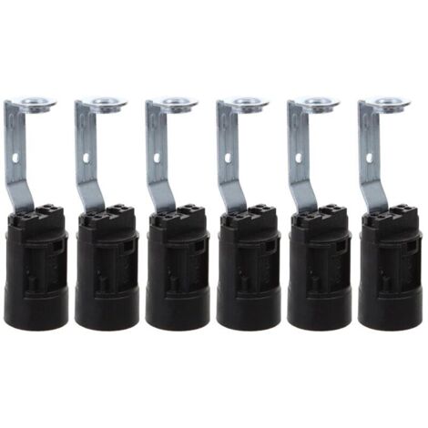 E14-Ersatzfassungen mit Halterung für dekorative Lampen, höhenverstellbar 70 mm, 6er-Pack, Zubehör für Lampen und Kronleuchter
