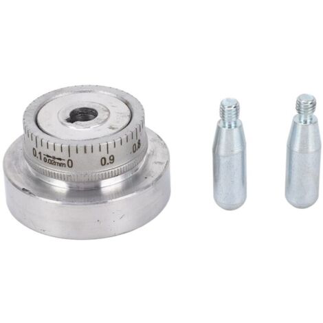Drehbank-Handrad, Kurbel aus Aluminiumlegierung, 50 mm (2 Zoll) x 0,1 mm Skala, für Mini-Drehmaschinen 210x8x16, 220x400, 220x600 (1/4)