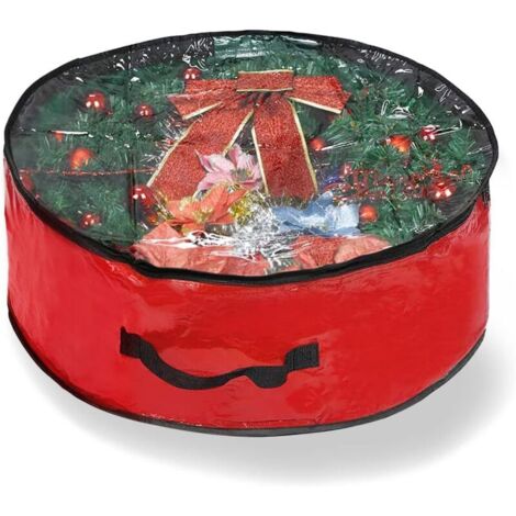 Aufbewahrungstasche für Kränze und Girlanden, wasserdichte Aufbewahrungstasche mit Griff, Aufbewahrungsbehälter für Weihnachtsdekorationen – 30 (1/4)