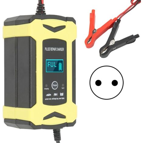 Intelligentes Impuls-Batterieladegerät, Eingang 110 bis 240 V, Ausgang 12 V, intelligentes Impuls-Reparaturladegerät, Hoch- und Niederfrequenz-Batterieladegerät, Batterieladegeräte für den Gebrauch. (1/4)