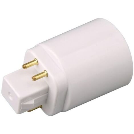 GX24Q LED-Lampenadapter auf E27 4-polige Fassung (2 Stück) (1/3)