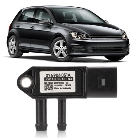 DPF-Drucksensor, 076906051A Diesel-Differenzdrucksensor DPF 3-poliger Stecker Ersatz für A3 A4 A6 S4 S6 A (1/4)