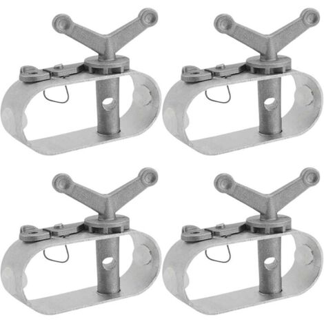 Wäscheleinenspanner für den Außenbereich, Zaunspanner, 4-teiliger Wäscheleinenspanner, Kabelspanner aus Aluminiumlegierung, Stahldrahtspanner für Poolabdeckungen, Sonnenschirme, Campingzelte (1/4)
