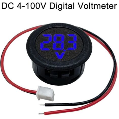 LED Voltmeter 0-100V DC – Digitales Spannungsmessgerät Mit 0,56 Zoll Anzeige, Hochpräzise (blaue LED LED Voltmeter 0-100V DC – Digitales Spannungsmessgerät Mit 0,56 Zoll Anzeige, Hochpräzise (blaue LED