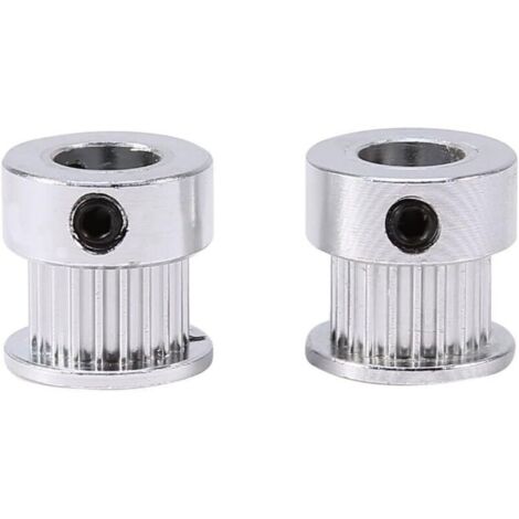 Stück GT2 20 Zähne 8 mm Riemenscheibe Zahnriemenscheibe Aluminiumlegierung Zahnriemenscheibe Zahnräder für 3D-Drucker (1/4)