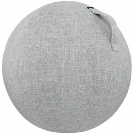 Schutzhülle für Yogabälle aus Baumwolle und Leinen, 55 cm, Schutzhülle für Sportbälle, grau (1/4)