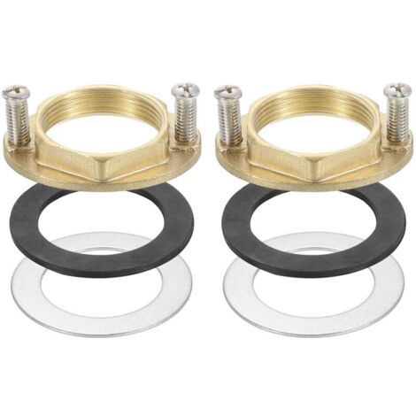 Sätze 1-1/4 Zoll (31 mm) Sechskant-Sicherungsmuttern mit Innengewinde aus Messing mit Dichtung, Küchenspülen-Armaturen-Befestigungswerkzeugset (oval)