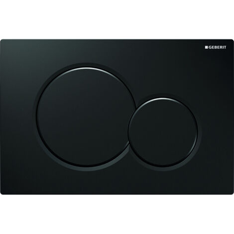 Geberit Sigma01 Betätigungsplatte, glänzend schwarz