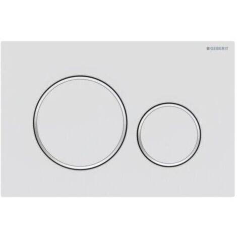 Geberit Sigma20 - Betätigungsplatte SIGMA20, weiß matt / chrom 115.882.JT.1