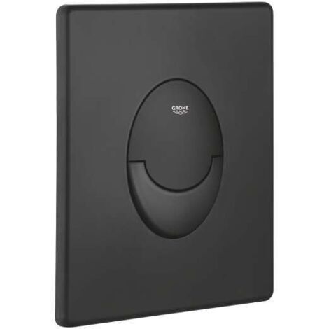 WC-Betätigung Skate Air – 2-Mengen- und Start & Stopp-Betätigung – phantom black – senkrechte Montage – ABS – GROHE StarLight® Chromoberfläche (1/5)