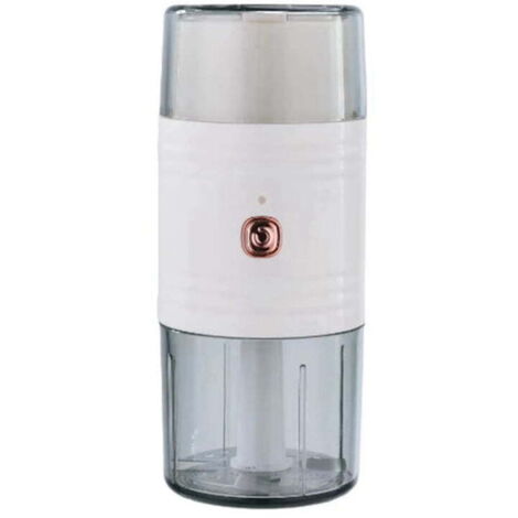 Mini robot culinaire double tête, hachoir électrique pour légumes, viande, fruits et noix, séparation des aliments secs et humides, blanc (1/5)