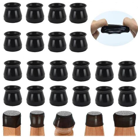 Protections pour pieds de chaise, embouts de pieds de chaise en silicone (1/2)