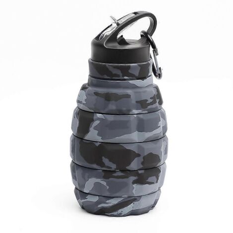 Gourde pliable en forme de grenade, en silicone alimentaire, 580 ml (1/3)