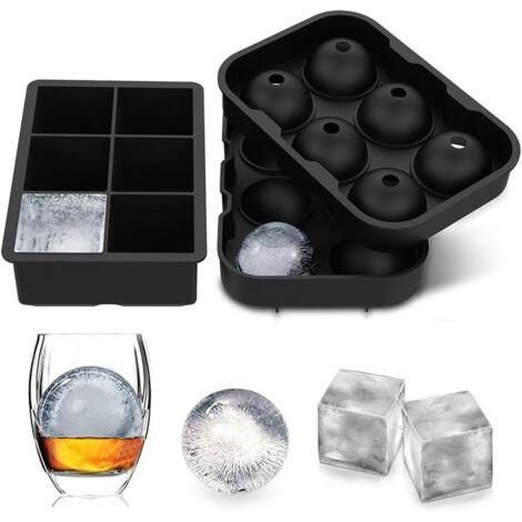 Lot de 2 bacs à glaçons, moules à glaçons et boules de glace (1/5)