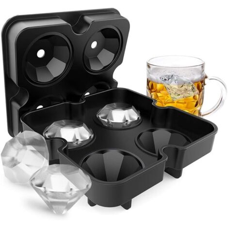 Moules à glaçons, bacs à glaçons en silicone à 4 compartiments (1/5)