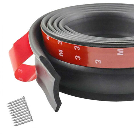 Joint de porte de garage 3 m – Caoutchouc EPDM flexible – Installation autocollante – Résistant aux intempéries et à l'air froid