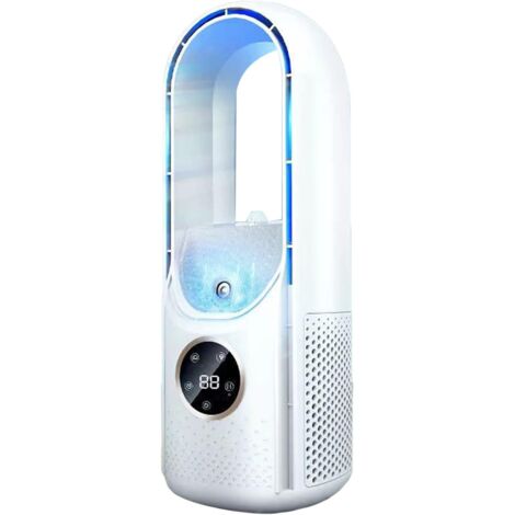 Cyslmuk – Climatiseur portable avec 6 vitesses d'air évaporatif – Faible consommation d'énergie – Minuterie 6 heures – Pour bureau et chambre