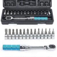 15 clés dynamométriques, outils de clé dynamométrique pour vélo, clé dynamométrique manuelle à cliquet 1/4 pouce 2-14 Nm