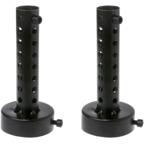 Silencieux d'échappement moto 60 mm noir, lot de 2 silencieux courts universels DB Killer pour échappement moto (1/5)