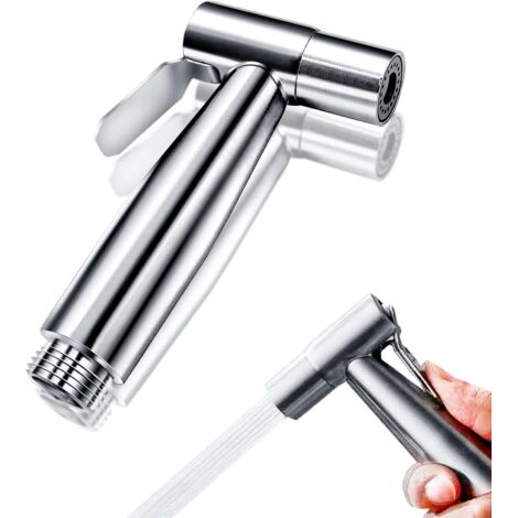 Douchette de toilette avec bidet intégré pour l'hygiène personnelle, le nettoyage du bassin et des couches de bébé. (1/5)