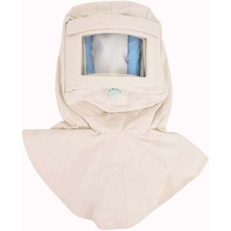 Cagoule de sablage, casque de sablage coupe-vent, masque de sablage pour protection du visage contre la poussière