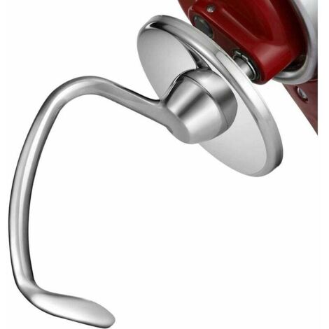 Crochet pétrisseur en acier inoxydable pour robot pâtissier KitchenAid à tête inclinable de 4,5 à 5 pintes, pièce de rechange, compatible lave-vaisselle (remplace K45DH) (1/5)