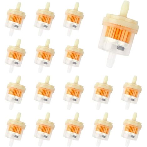 Filtres à essence, lot de 20 filtres à carburant pour motos, utilisés pour éliminer les impuretés de l'essence. Filtres à essence Fast Fuel adaptés aux motos, tondeuses à gazon et tracteurs de pelouse (1/5)