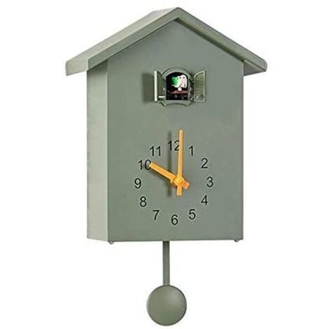 Horloge à coucou moderne, inspirée du chant des oiseaux, pour la décoration du salon, de la chambre d'enfant, de la cuisine, du bureau et de la maison. (1/5)