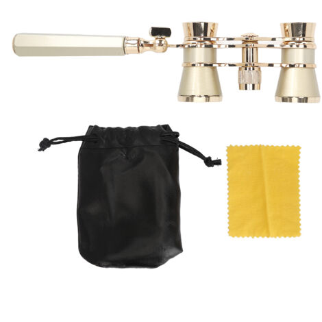 Jumelles de théâtre portables en métal 3X25 avec poignée pour assister à des représentations théâtrales. (1/5)