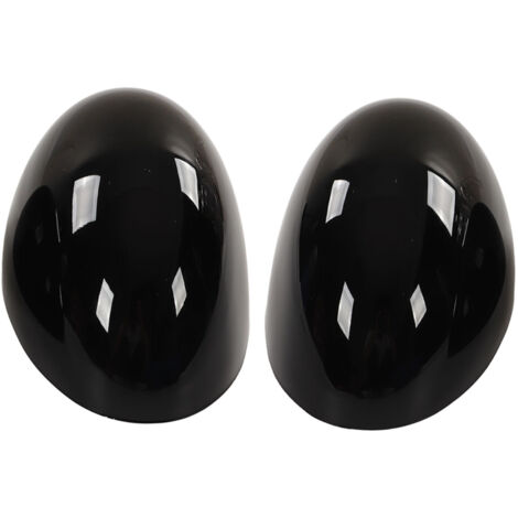2 coques de rétroviseurs extérieurs gauche et droite, noir brillant, compatibles avec les modèles Cooper R55, R56, R57, R58, R59, R60 et R61.