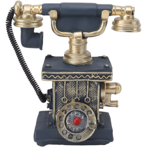Décoration ingénieuse pour la maison : téléphone fixe vintage, agencement décoratif créatif, décoration de bureau (1/5)