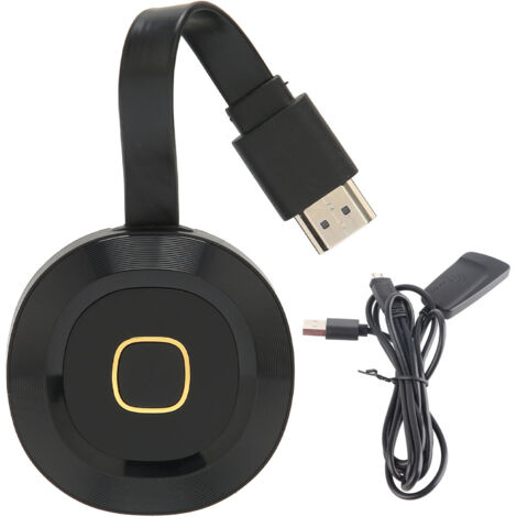 Adaptateur d'affichage sans fil HD Multimedia Interface 5G/2,4G WiFi, récepteur d'affichage compatible DLNA, Miracast et AirPlay
