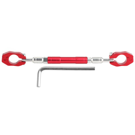 Barre transversale de guidon de moto 7/8 po, réglable, renforcée, levier d'équilibre, en alliage d'aluminium CNC universel (1/5)