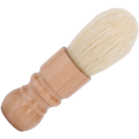 Pinceau de rasage pour barbe de barbier, poils doux, brosse pour le nettoyage des poils du visage et la crème à raser (1/5)