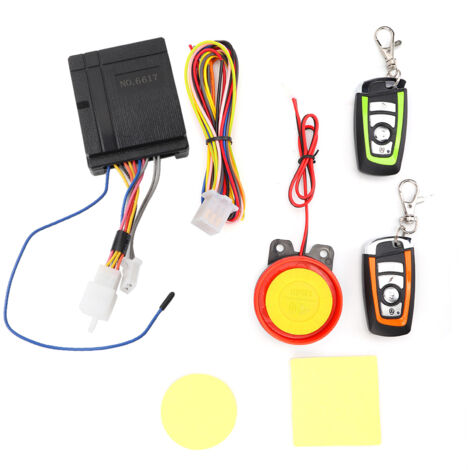 Alarme antivol universelle pour moteur de moto avec télécommande de démarrage à distance et protection 12 V (1/5)