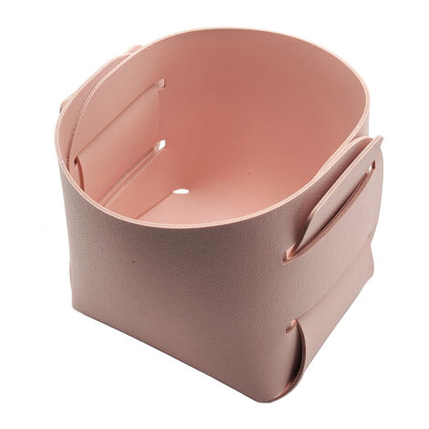Porte-pinceaux de maquillage en liège et cuir - Rangement pour accessoires de bureau - Porte-stylo - Décoration tendance pour la maison (1/5)