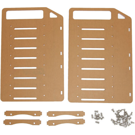 Support de disque dur à monter soi-même, multicouche, trous de fixation précis, rack en acrylique à 8 niveaux pour bureau. (1/5)